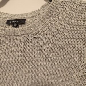 Dynamite Gray Knit Sweater